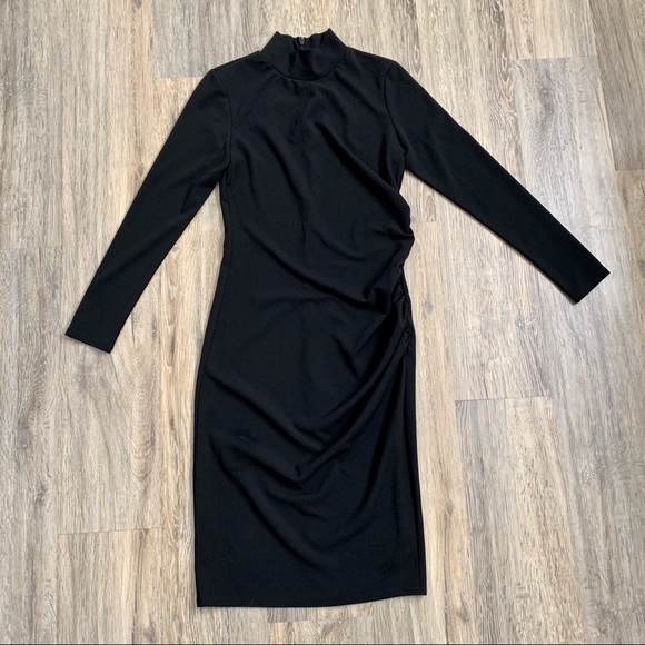 Chelsea28 Black Long Sleeve Cocktail Dress - Picture 3 of 11